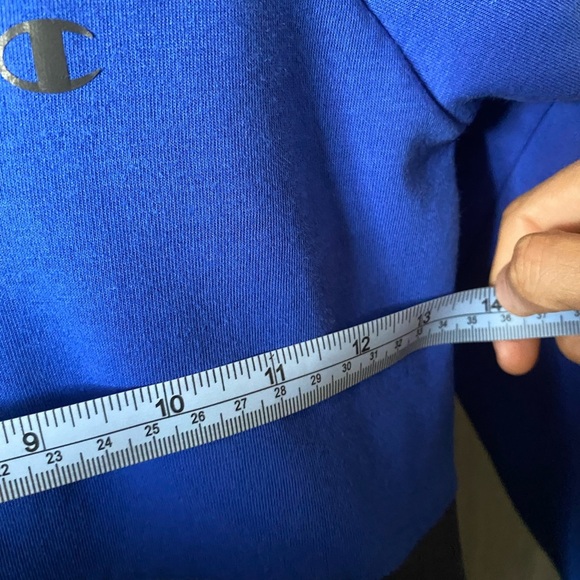 Champion Blue and Black Zip-Up Hoodie for Kids size XS (5/6) - Picture 8 of 9